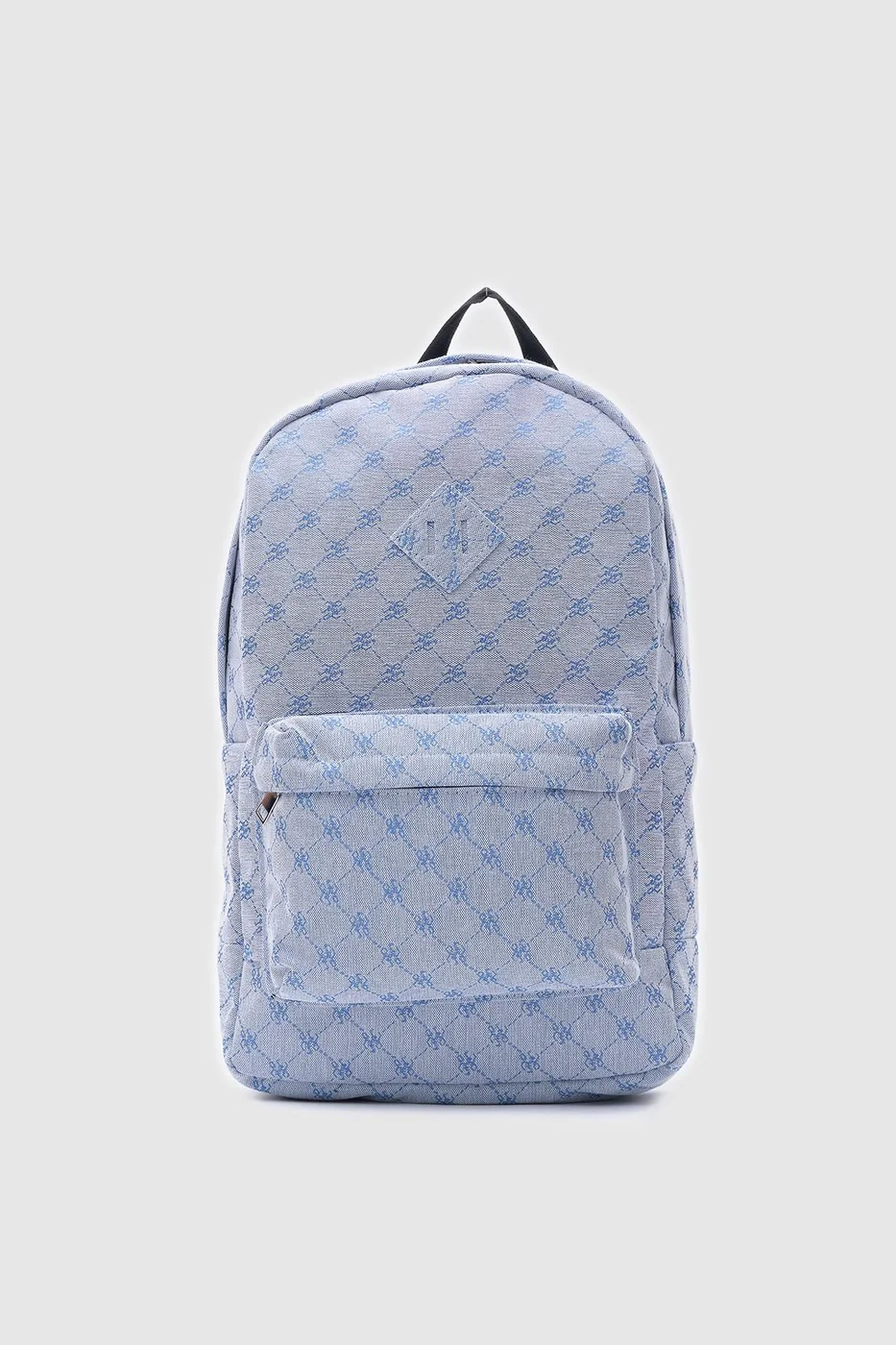 faux leather backpack in blue