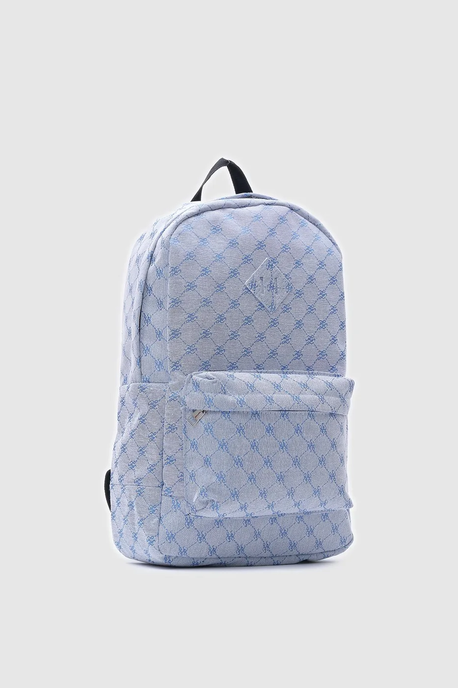faux leather backpack in blue