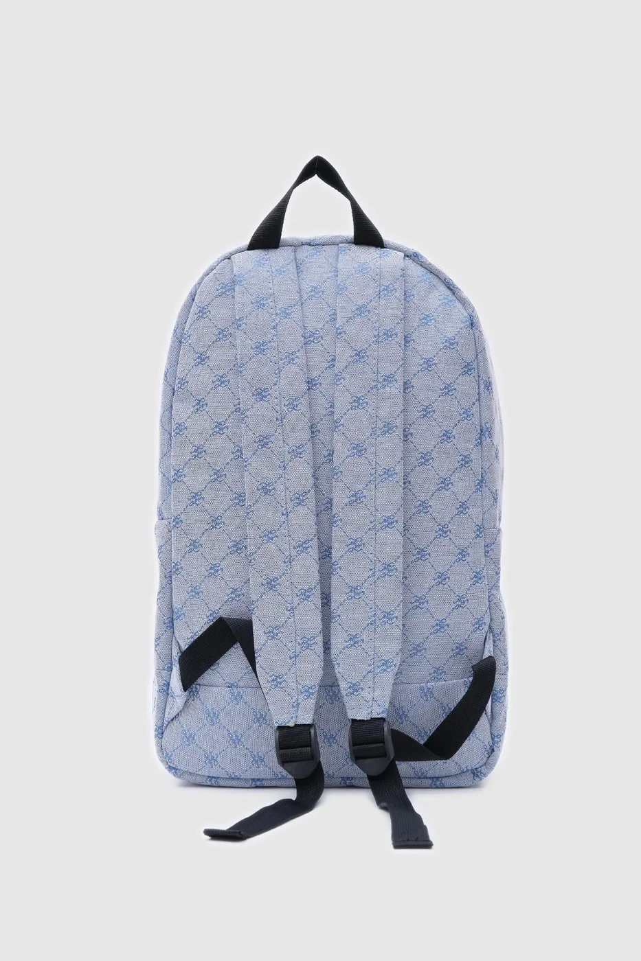 faux leather backpack in blue
