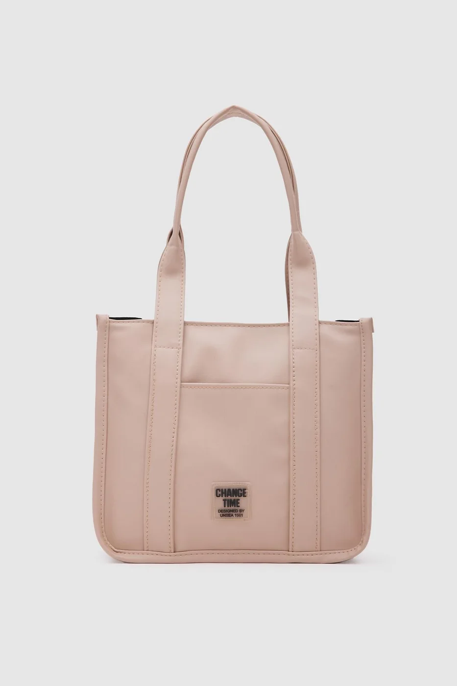 satin shoulder bag for women in beige