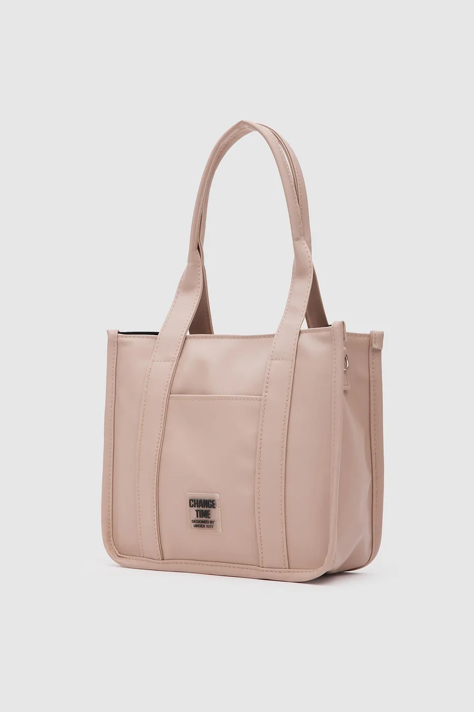 satin shoulder bag for women in beige