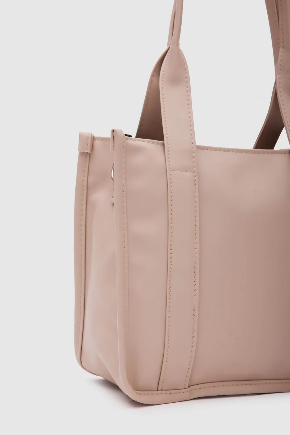 satin shoulder bag for women in beige