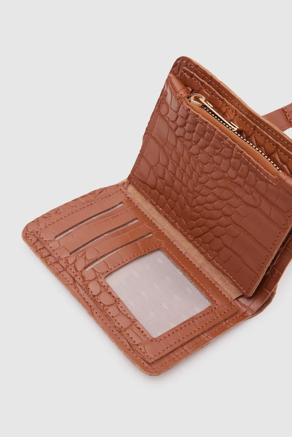 faux leather wallet faux leather wallet in tan