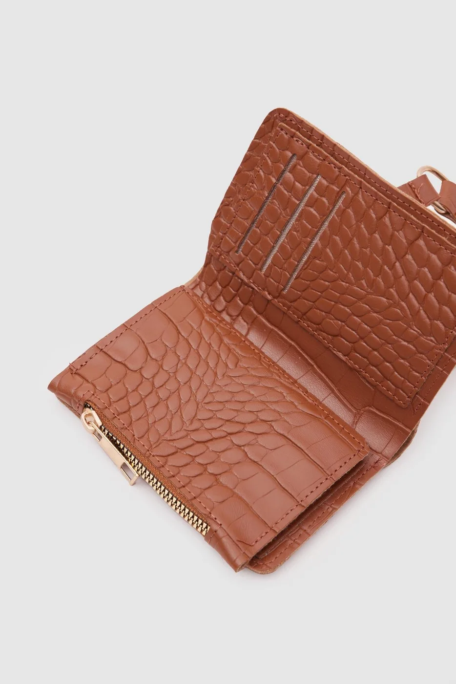 faux leather wallet faux leather wallet in tan