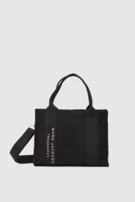 canvas crossbody bag in black