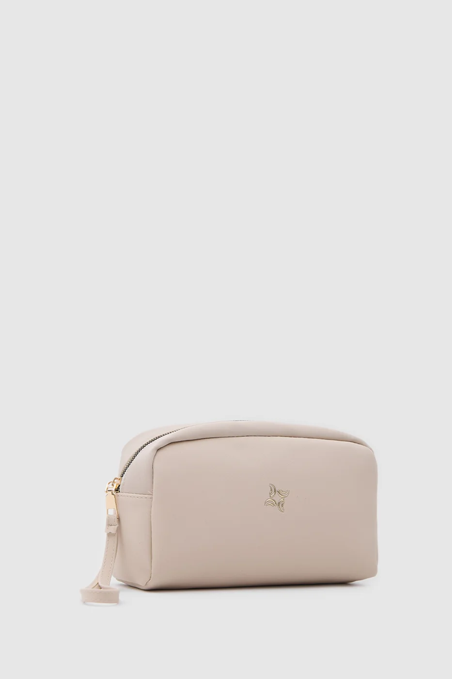 Faux leather cosmetic bag design Faux leather cosmetic bag design in beige