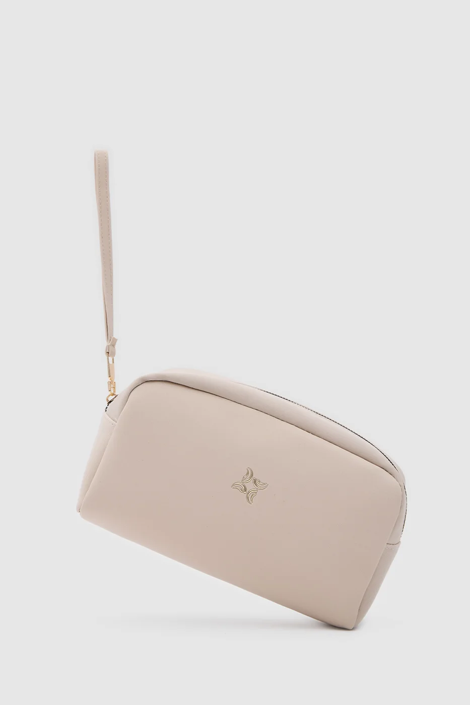 Faux leather cosmetic bag design Faux leather cosmetic bag design in beige