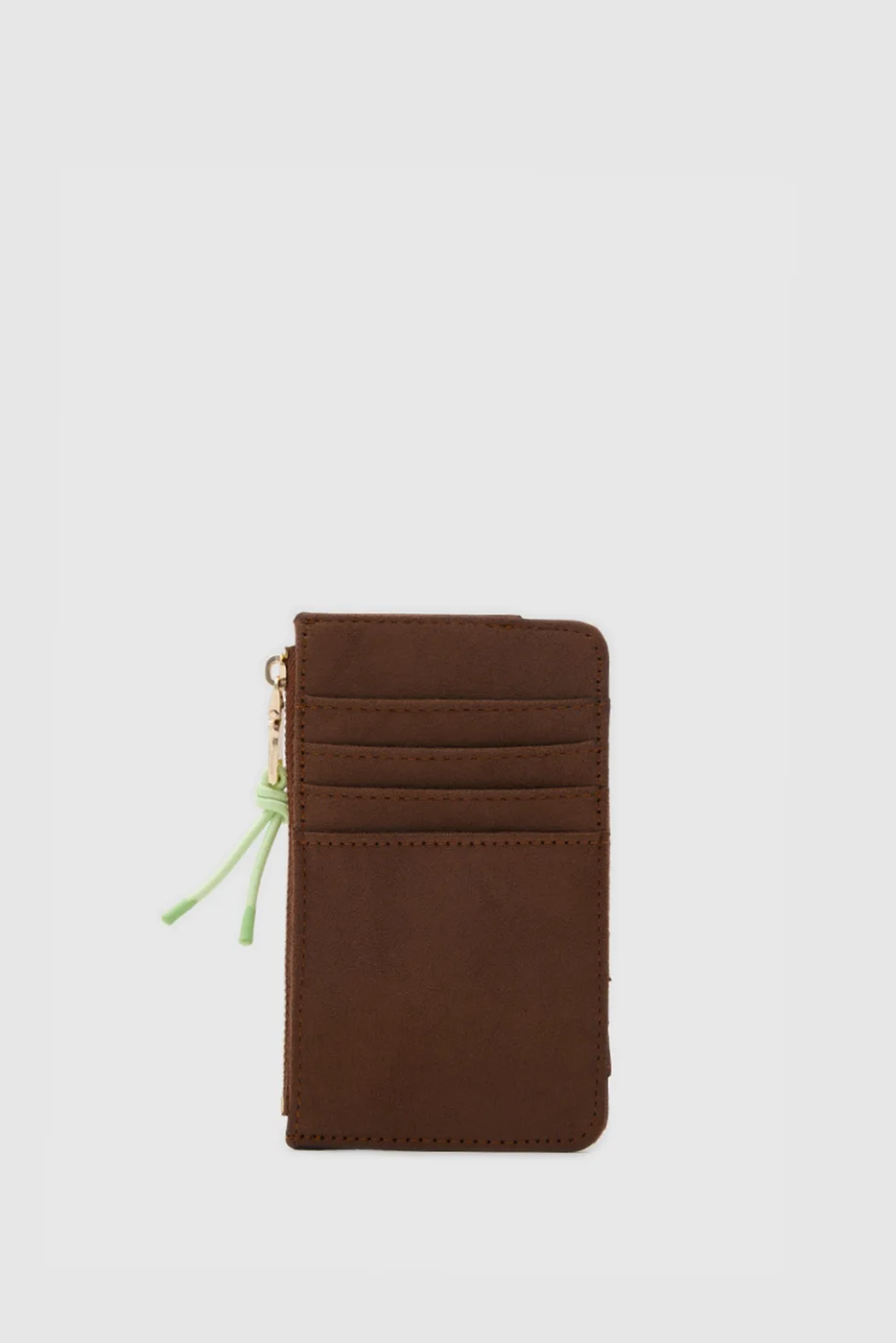 faux suede card holder faux suede card holder in tan