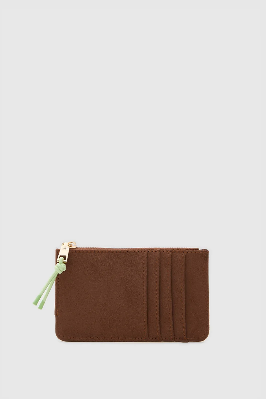 faux suede card holder faux suede card holder in tan