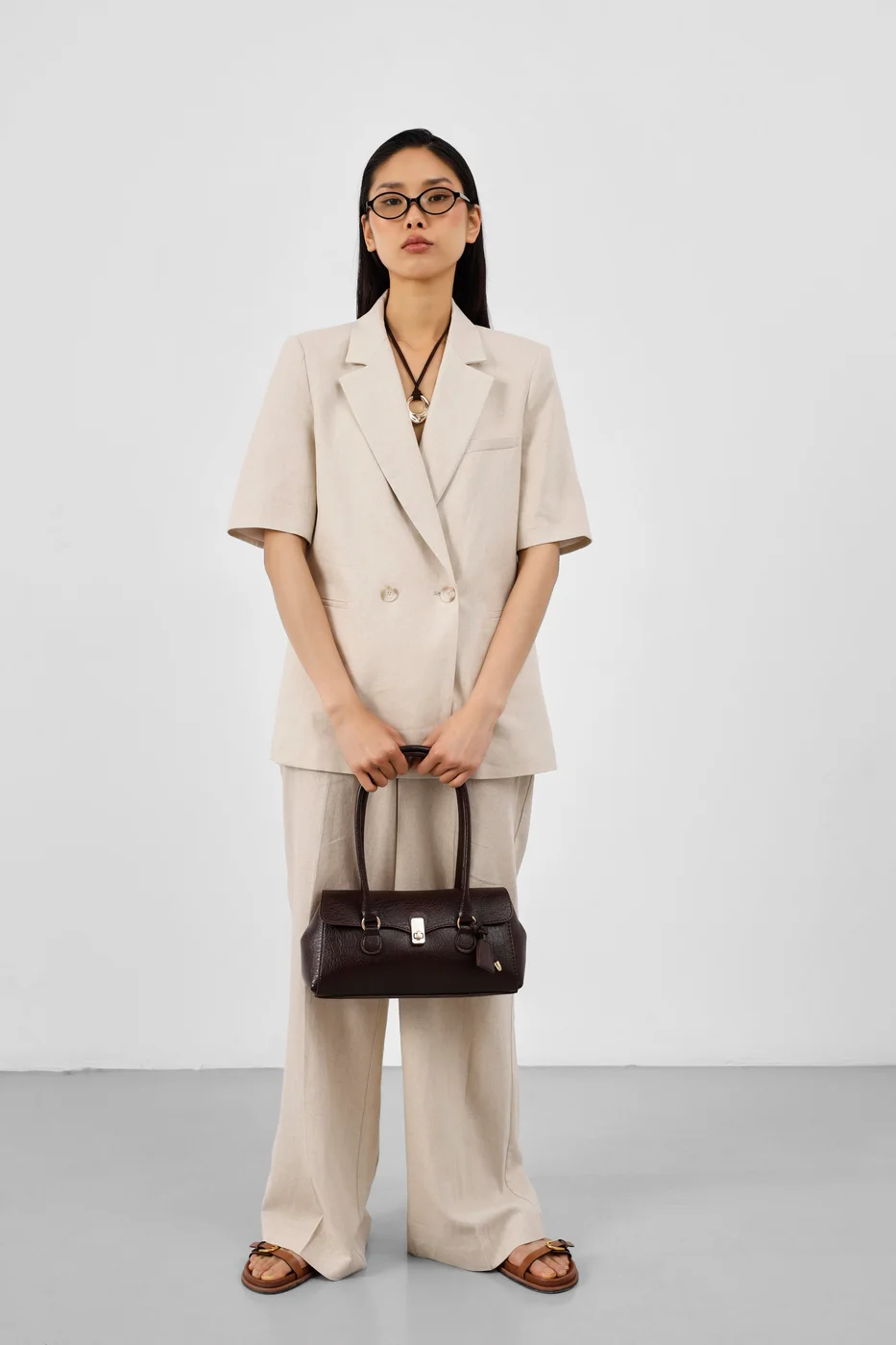 faux leather baguette bag faux leather baguette bag in dark brown