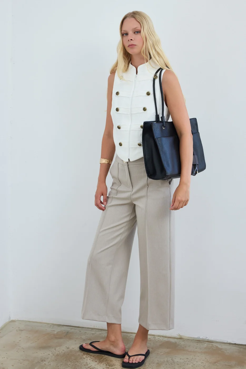 Faux leather shoulder bag with stylish design Faux leather shoulder bag with stylish design in black
