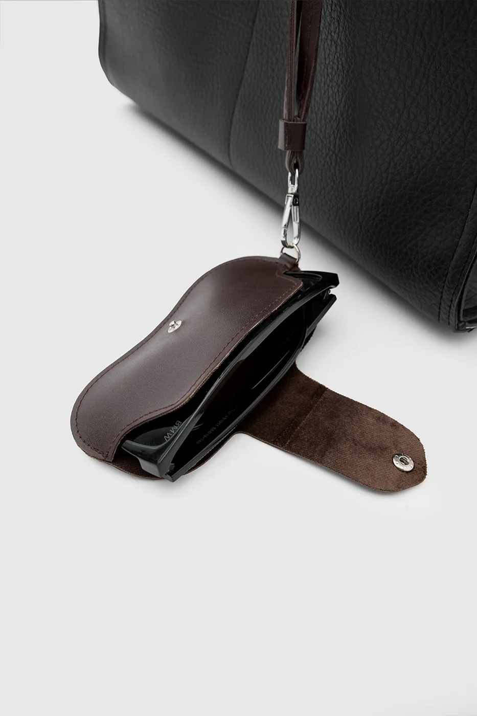 Faux leather shoulder bag with stylish design Faux leather shoulder bag with stylish design in black