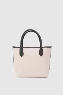Canvas shoulder bag for daily use in black