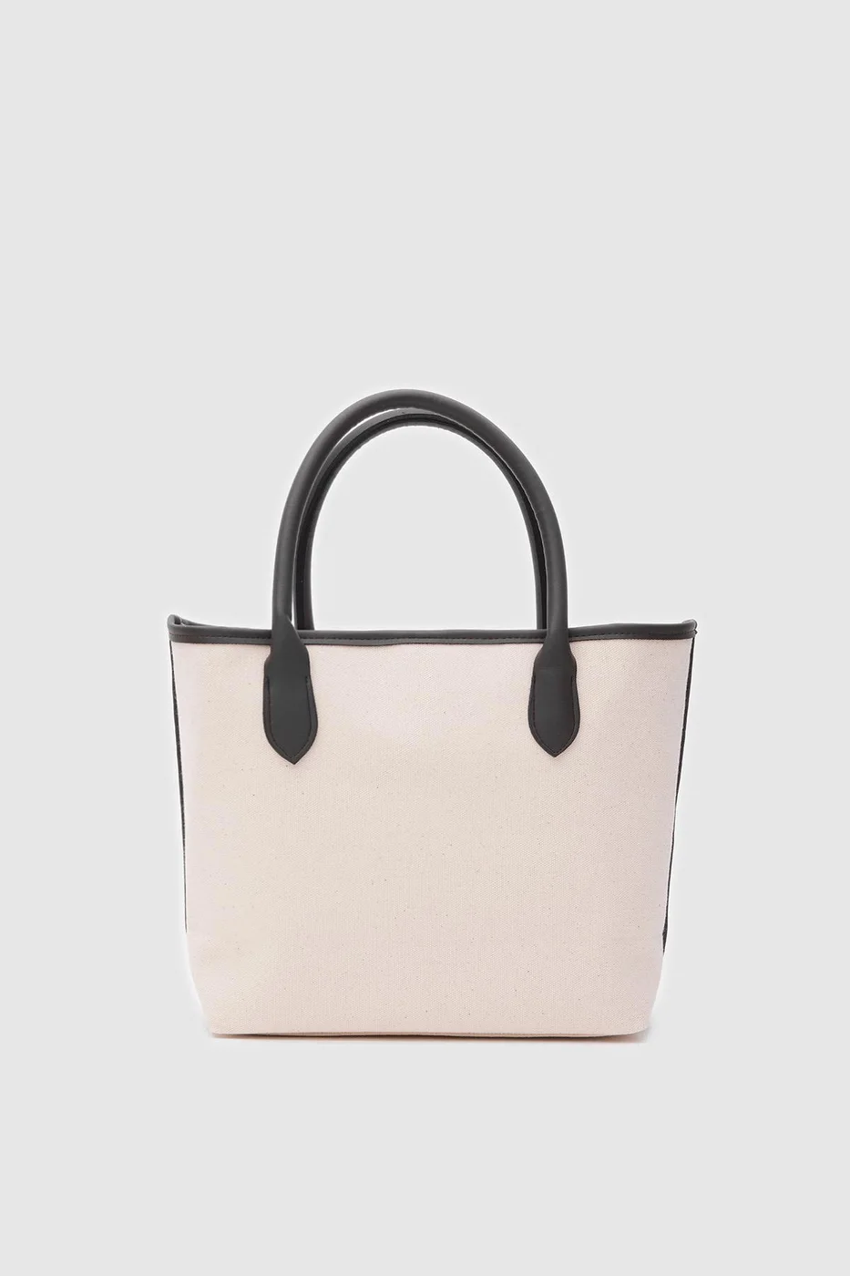 Canvas shoulder bag for daily use in black