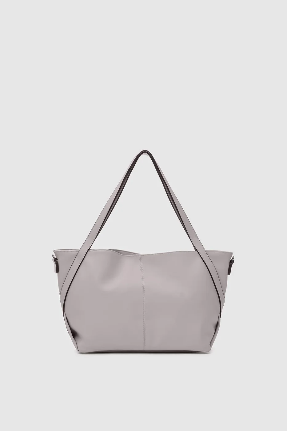 Faux leather shoulder bag Faux leather shoulder bag in gray