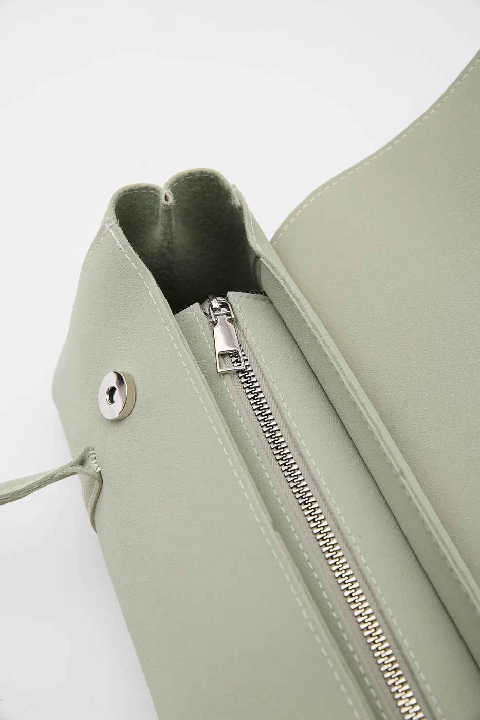 Faux leather baguette bag Faux leather baguette bag in mint
