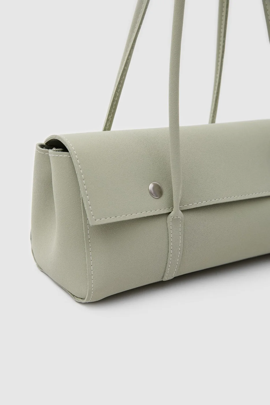 Faux leather baguette bag Faux leather baguette bag in mint