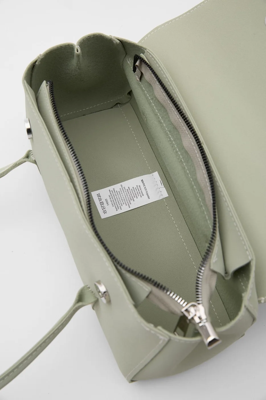 Faux leather baguette bag Faux leather baguette bag in mint