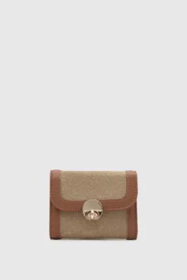faux suede wallet faux suede wallet in beige