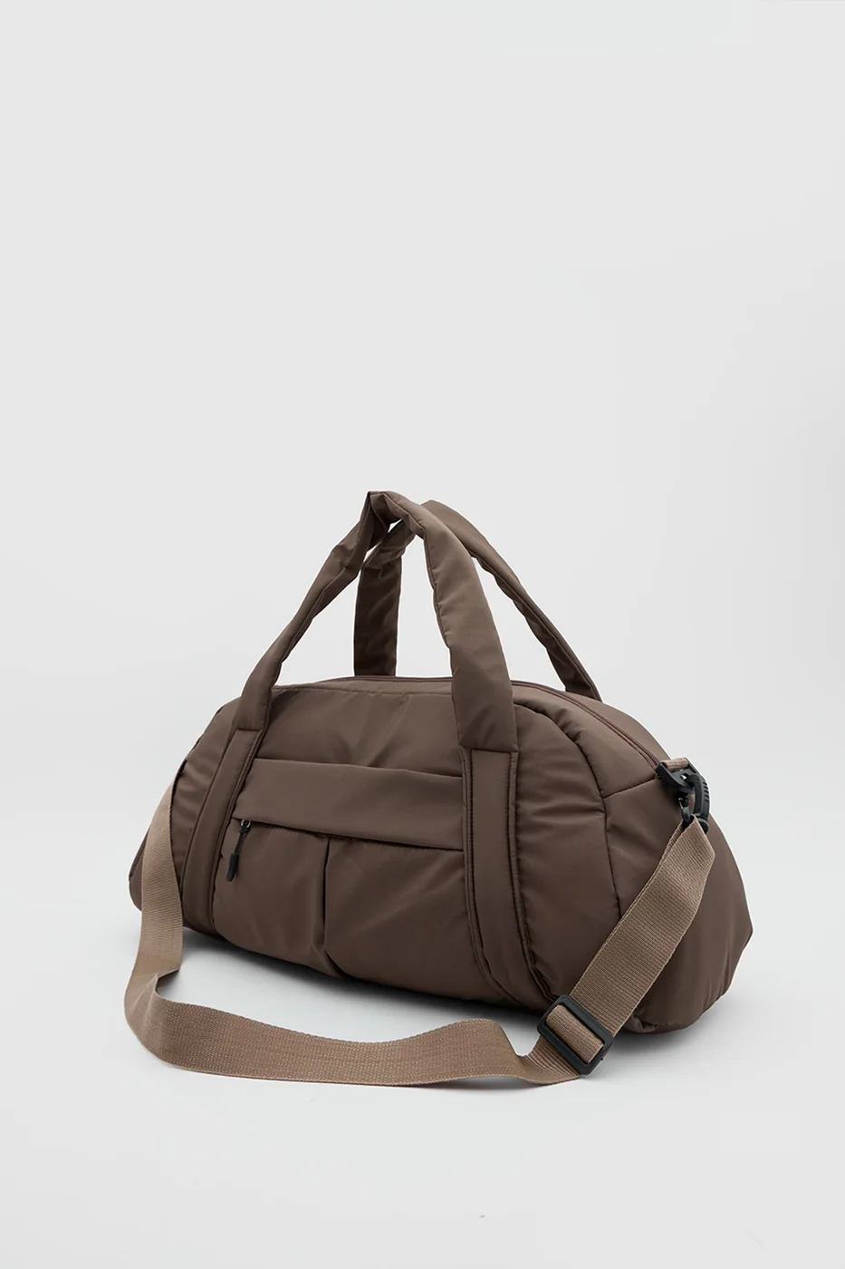 gym travel bag in brown