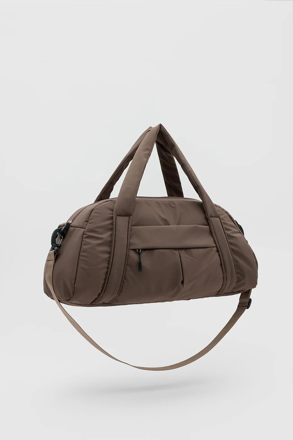 gym travel bag in brown