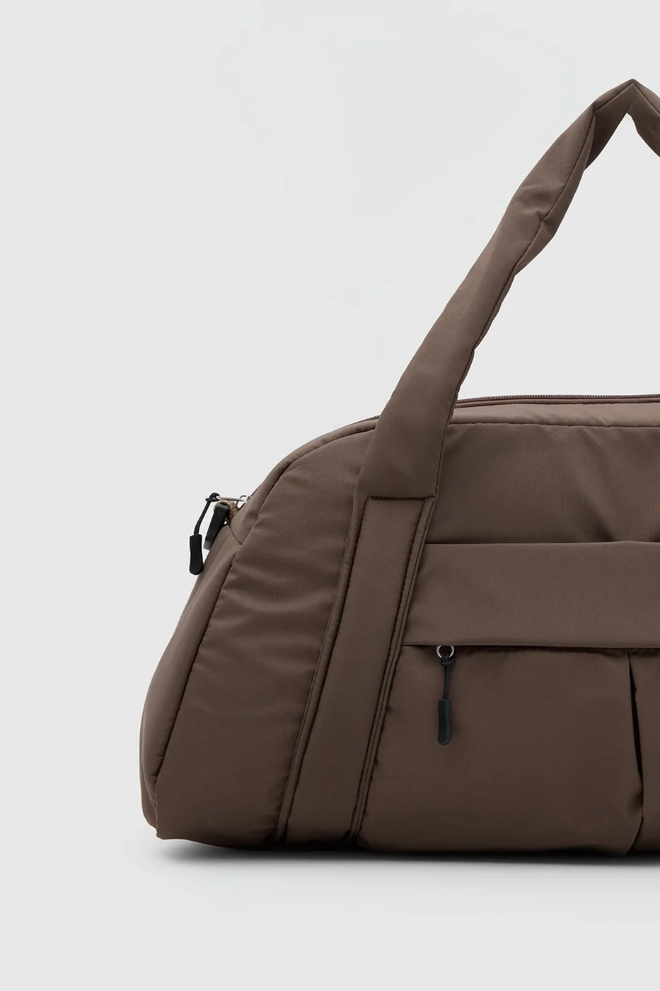 gym travel bag in brown