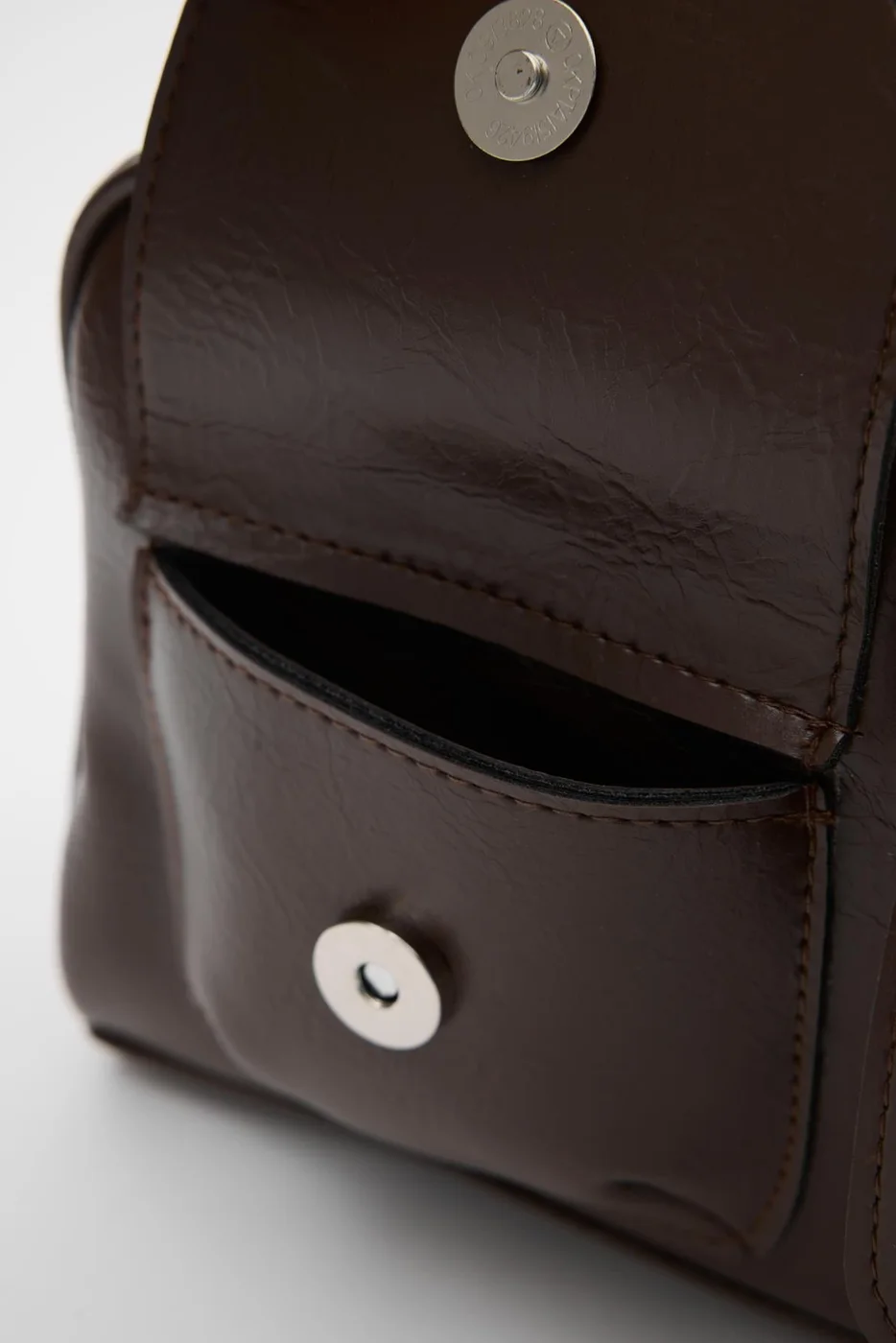 Faux Leather Baguette Bag for Women Faux Leather Baguette Bag for Women in dark brown