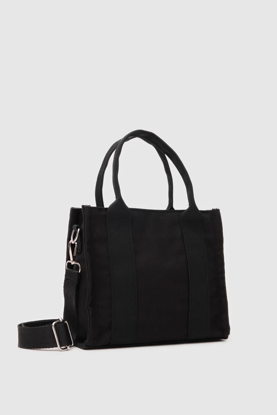 canvas crossbody bag for daily use in black