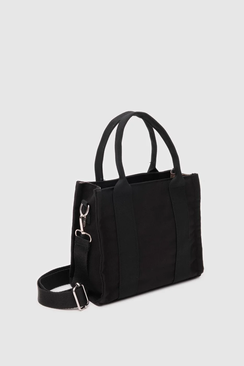 canvas crossbody bag for daily use in black