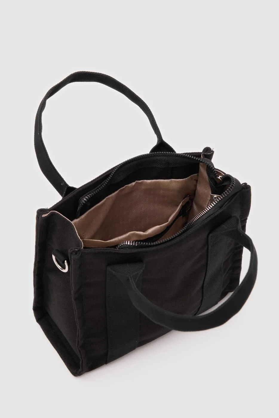 canvas crossbody bag for daily use in black
