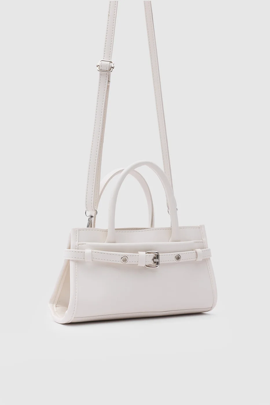faux leather crossbody bag faux leather crossbody bag in vanilla