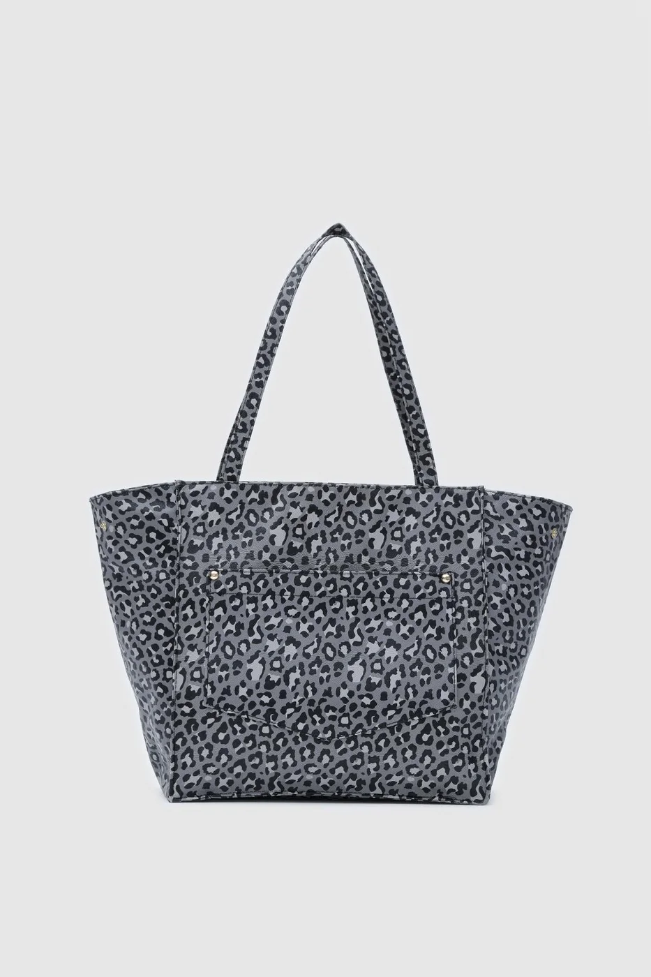 Faux leather shoulder bag Faux leather shoulder bag in charcoal