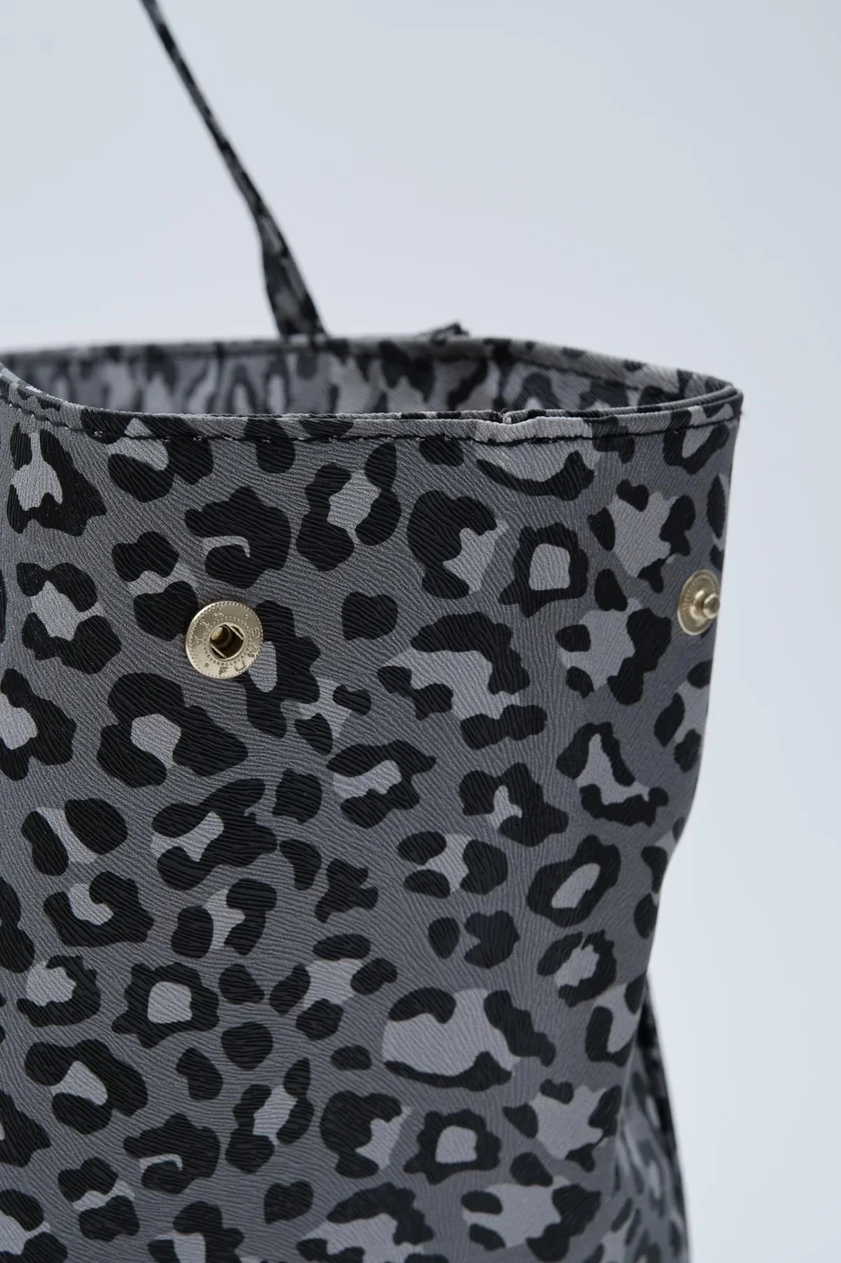 Faux leather shoulder bag Faux leather shoulder bag in charcoal