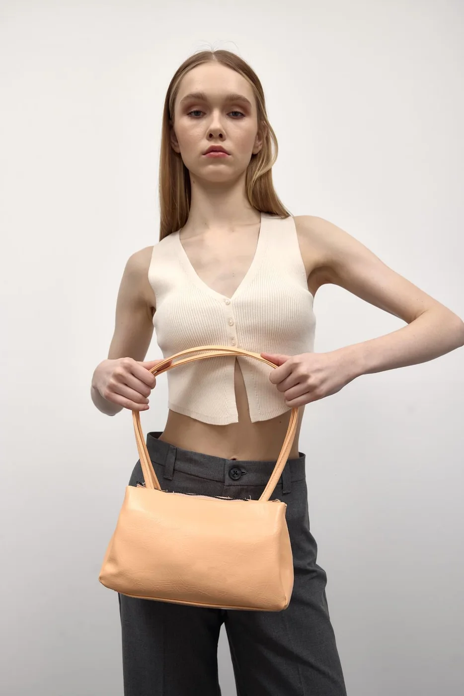 Faux leather baguette bag Faux leather baguette bag