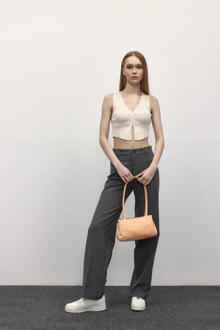 Faux leather baguette bag Faux leather baguette bag