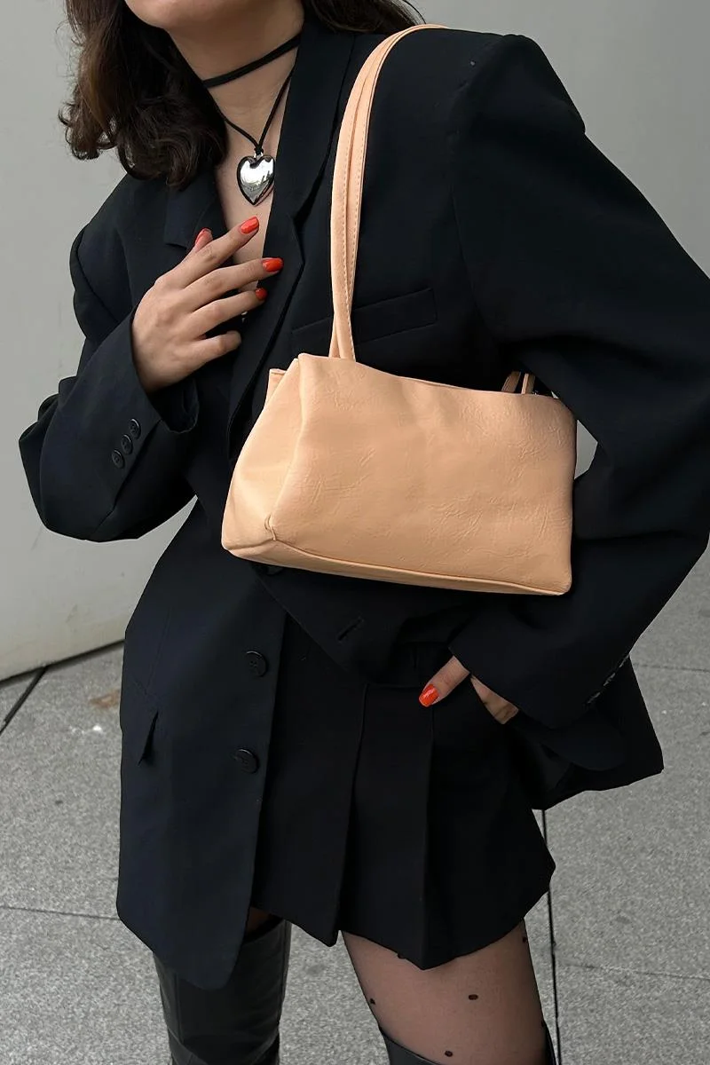 Faux leather baguette bag Faux leather baguette bag