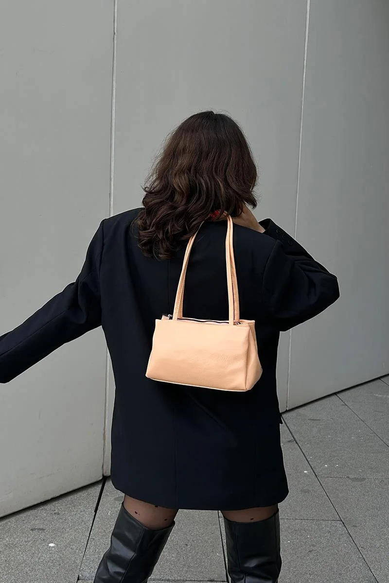 Faux leather baguette bag Faux leather baguette bag
