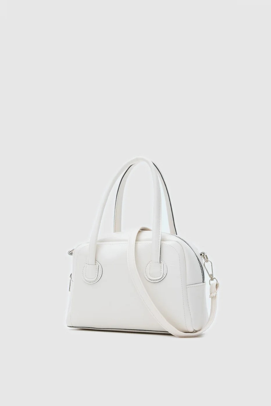 Faux leather crossbody bag Faux leather crossbody bag in cream