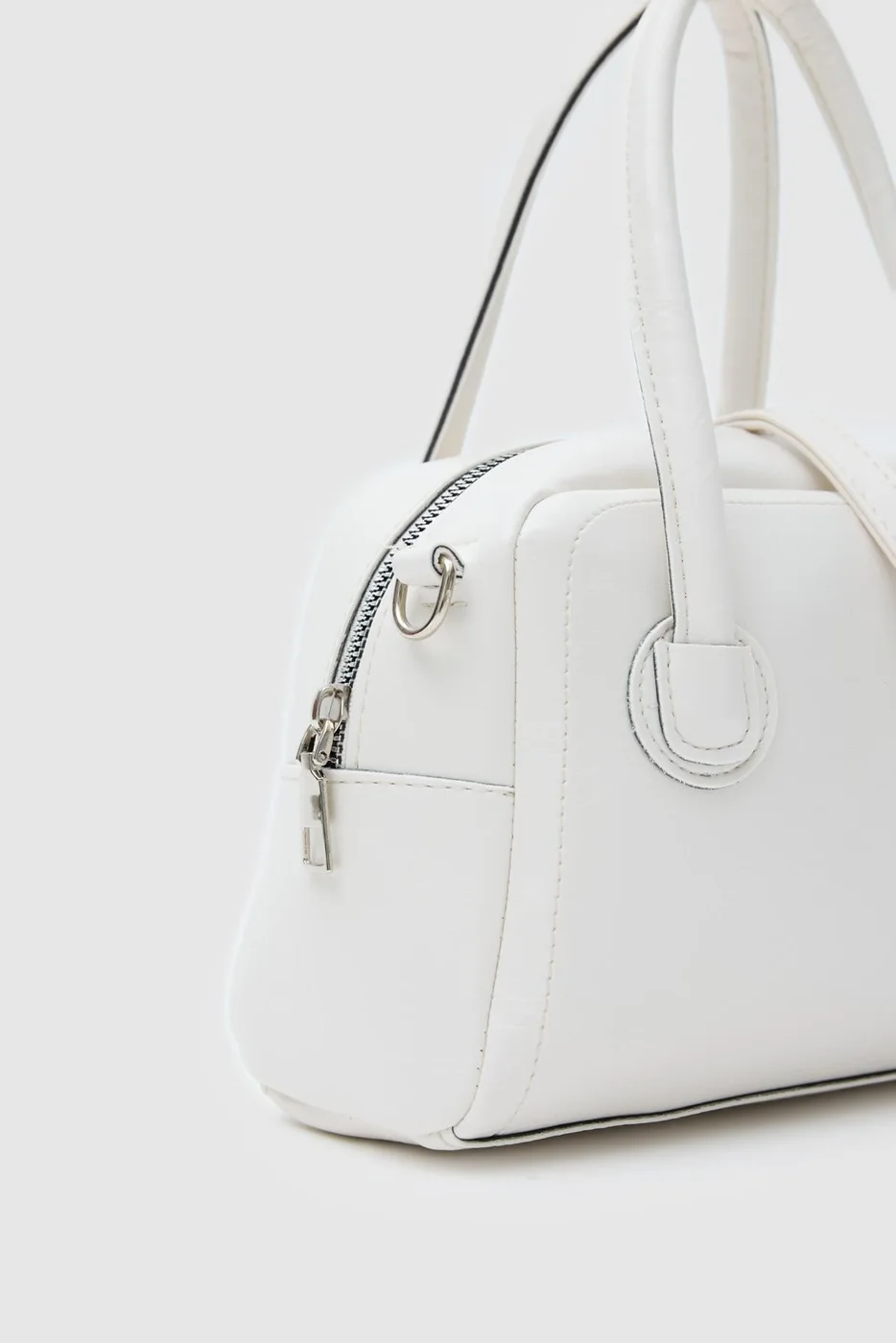 Faux leather crossbody bag Faux leather crossbody bag in cream