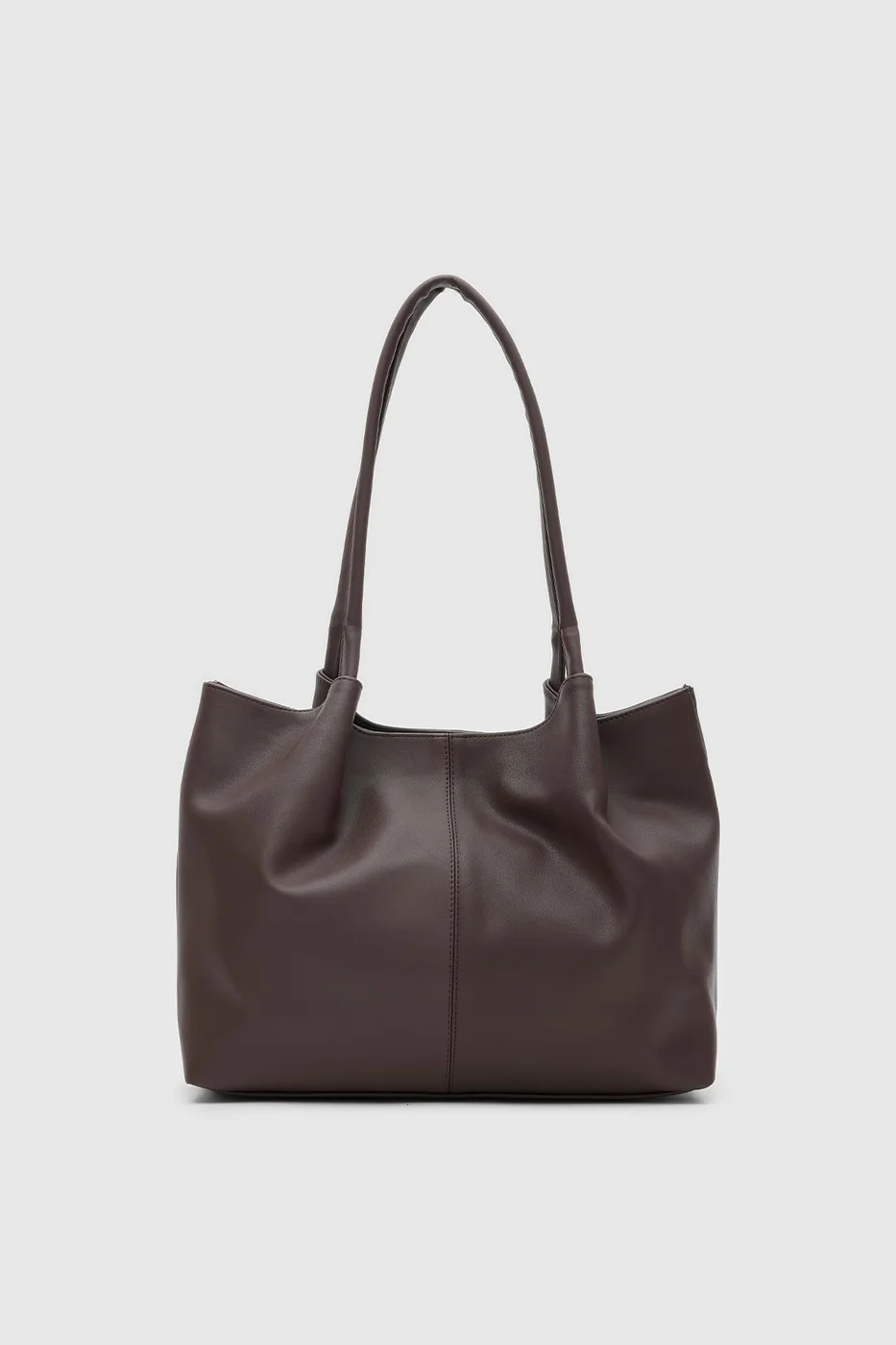 Faux leather shoulder bag for women Faux leather shoulder bag for women in dark brown