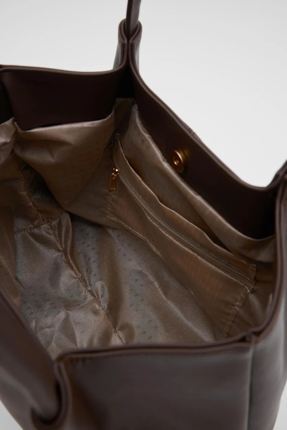 Faux leather shoulder bag for women Faux leather shoulder bag for women in dark brown