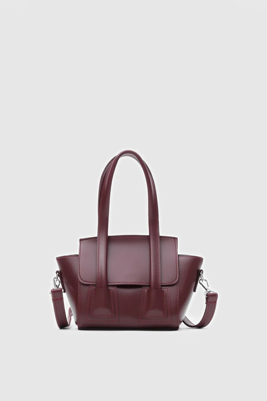 faux leather crossbody bag faux leather crossbody bag in burgundy