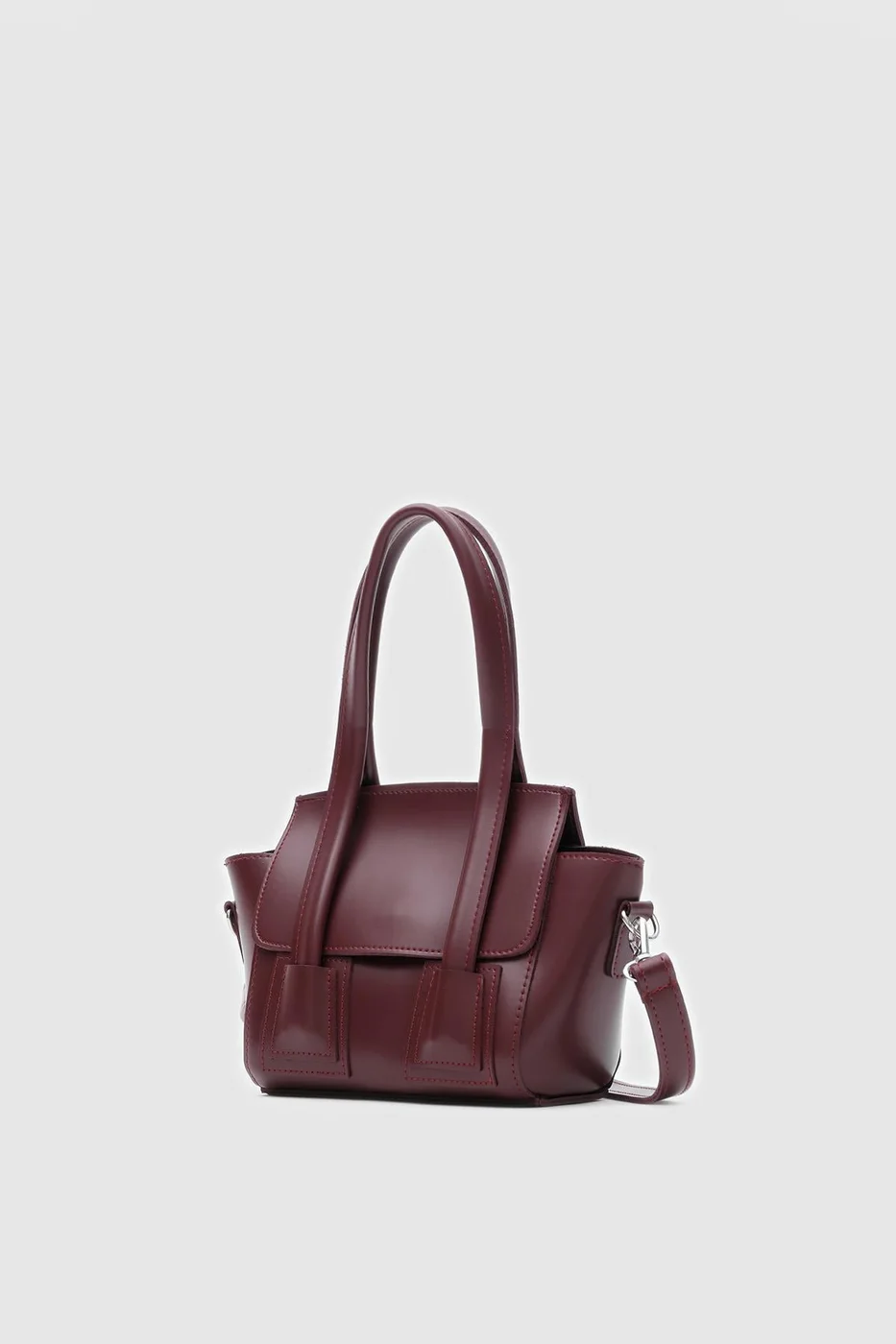 faux leather crossbody bag faux leather crossbody bag in burgundy