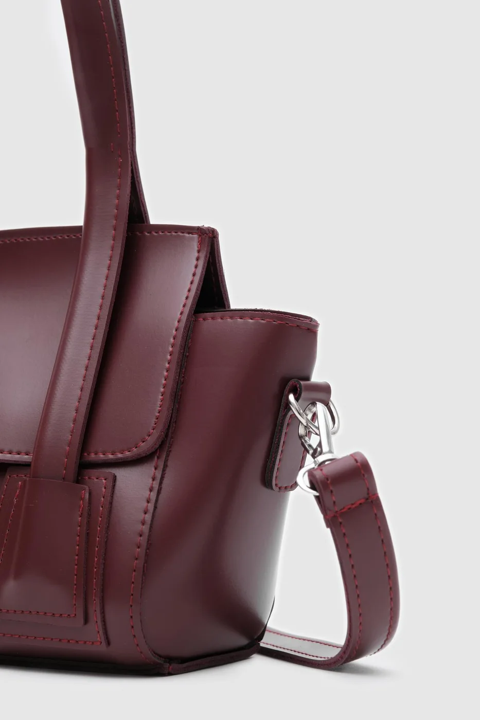faux leather crossbody bag faux leather crossbody bag in burgundy