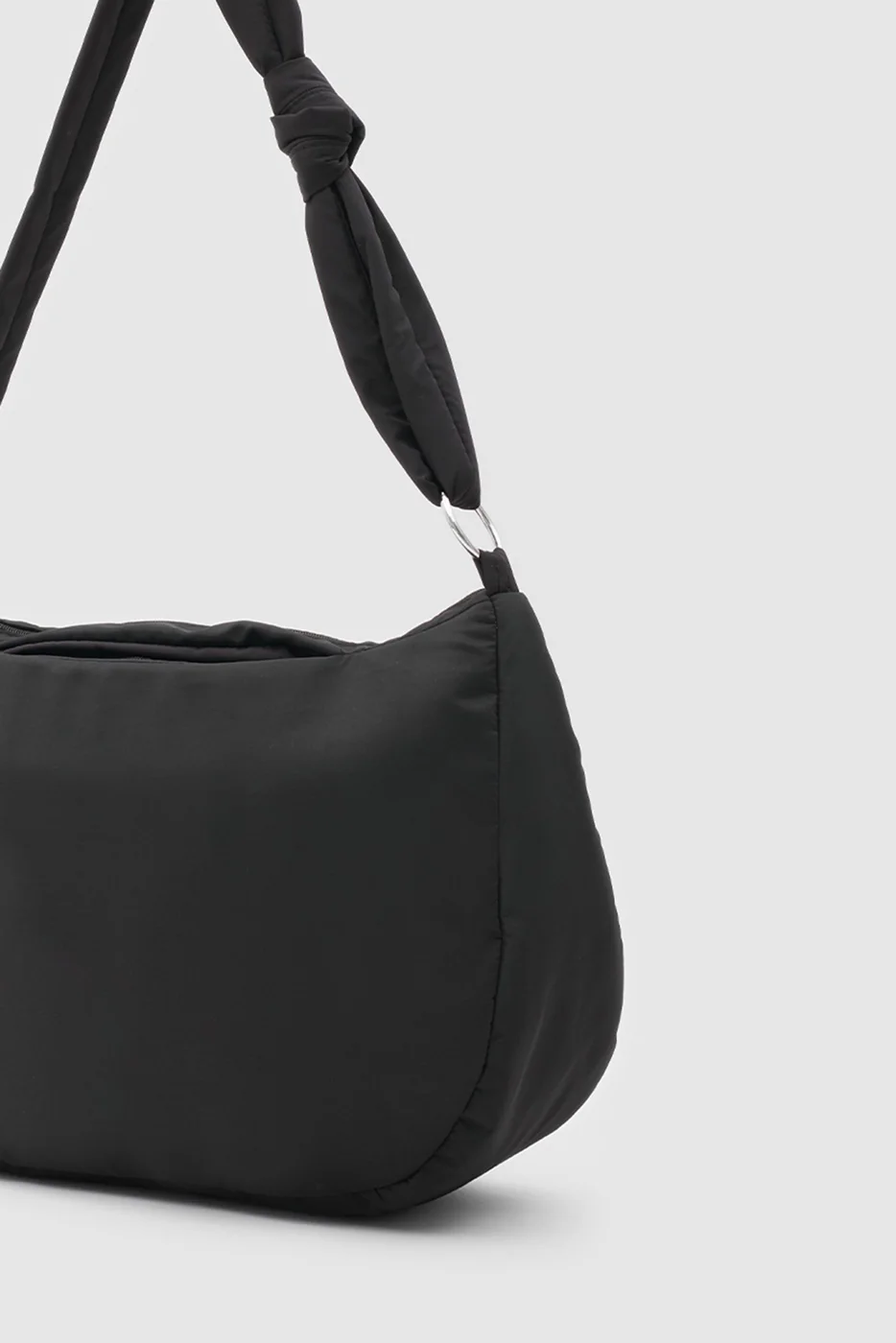 Faux leather shoulder bag Faux leather shoulder bag in black