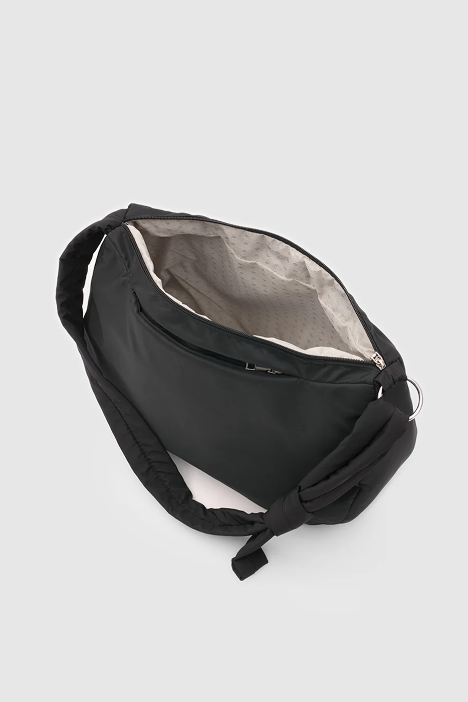 Faux leather shoulder bag Faux leather shoulder bag in black