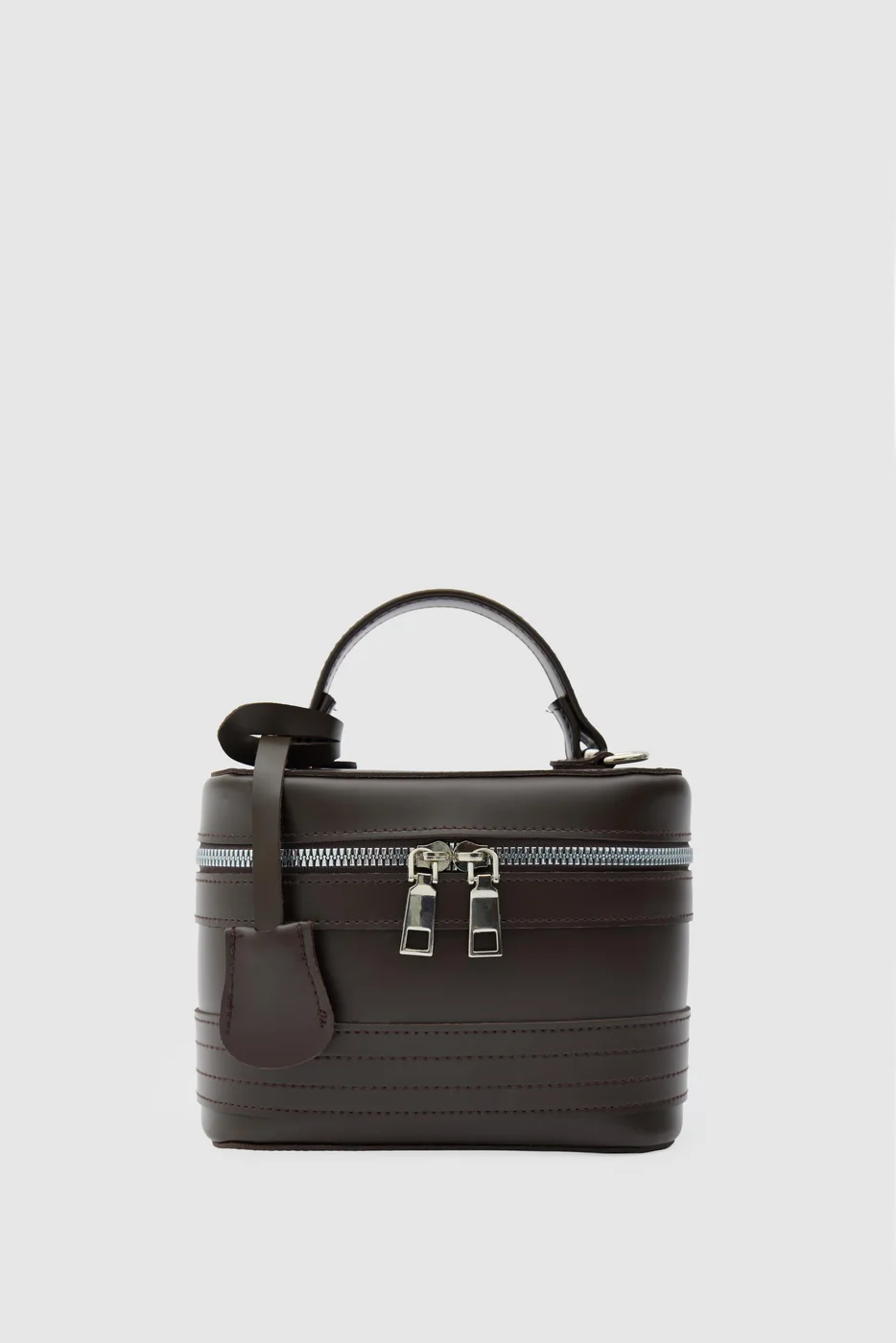 faux leather crossbody bag faux leather crossbody bag in dark brown