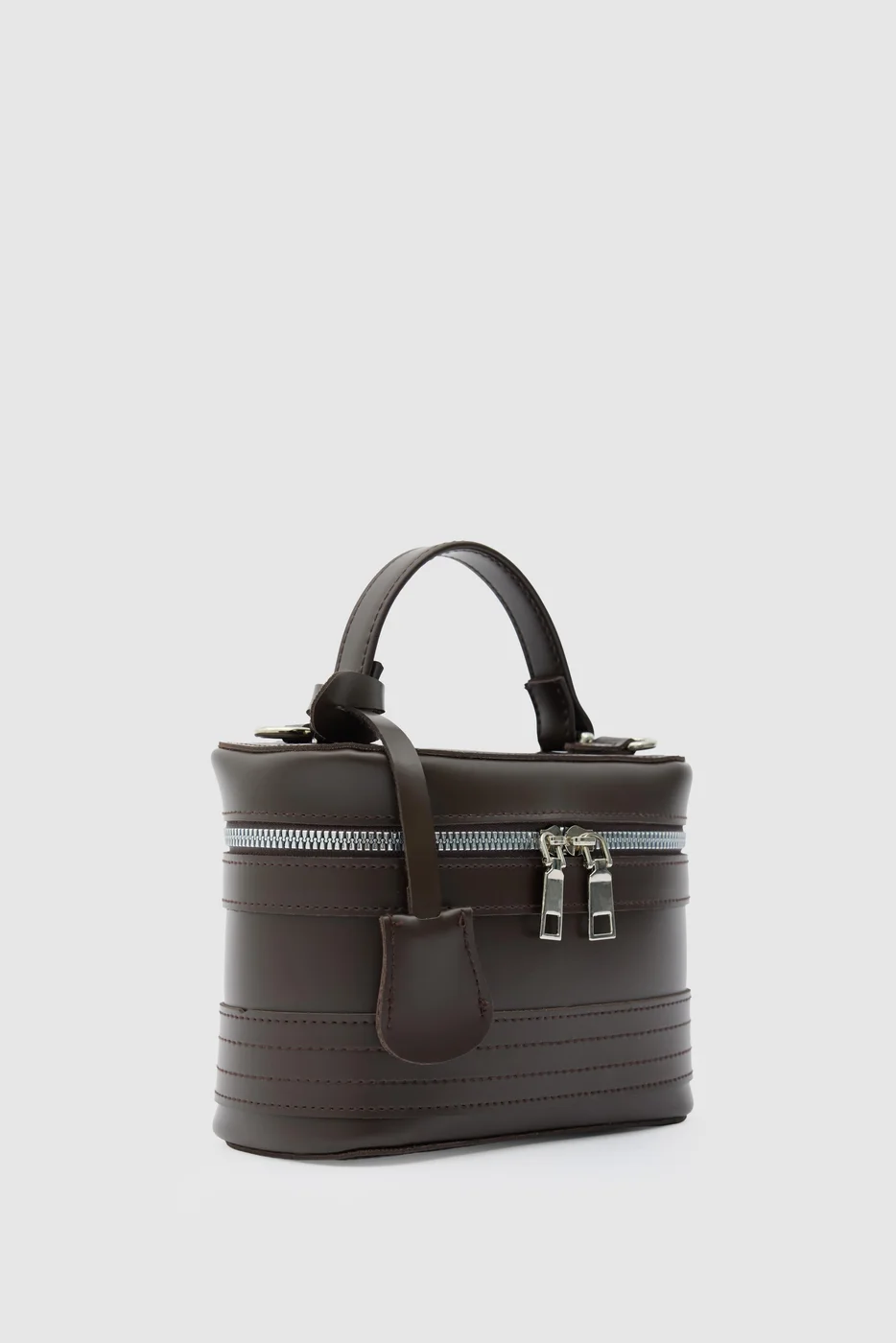 faux leather crossbody bag faux leather crossbody bag in dark brown