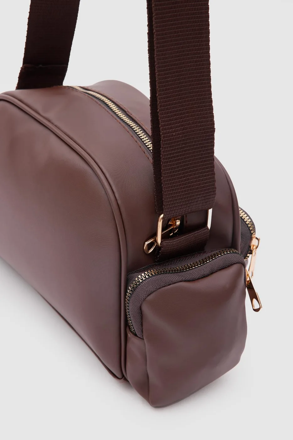 faux leather crossbody bag faux leather crossbody bag in dark brown