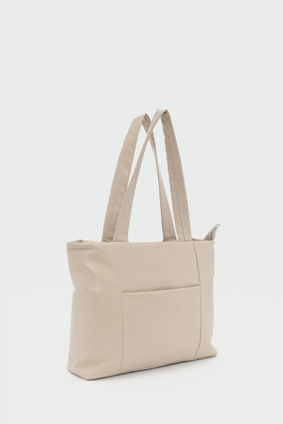 Faux leather shoulder bag Faux leather shoulder bag in cream